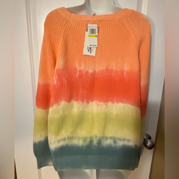 NWT Seven 7 Premium Quality Brand 100% Cotton Sweater Multicolour Size M - Picture 4 of 12